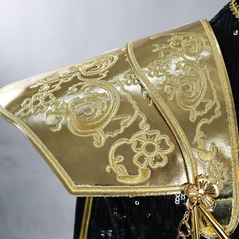 Kpop Demon Hunter Girls Group Black Gold Costume Set - Demon Hunter - Halloween Cosplay