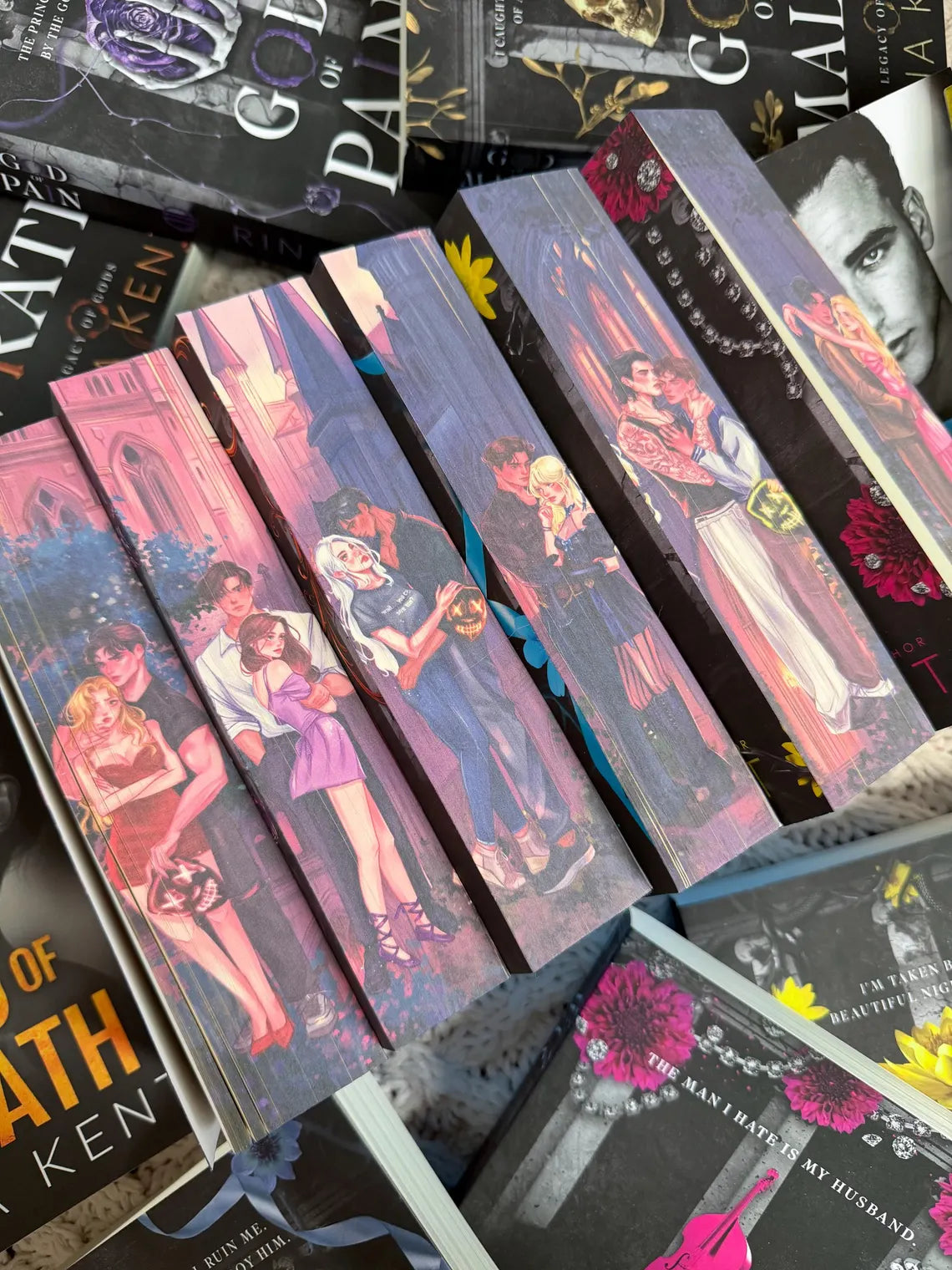 Legacy of Gods series books 1-6 by Rina Kent- digitally sprayed edges special edition full set