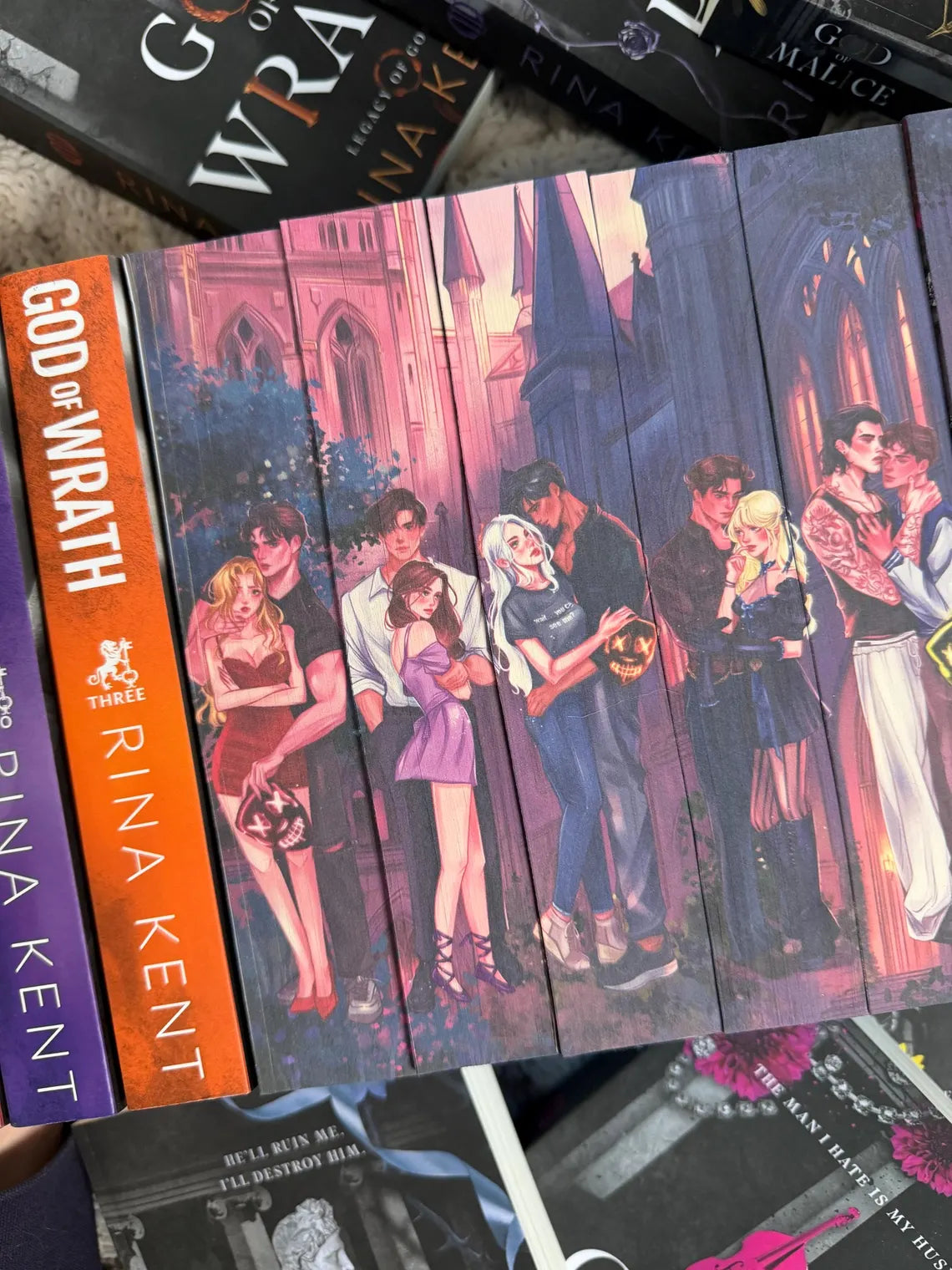 Legacy of Gods series books 1-6 by Rina Kent- digitally sprayed edges special edition full set