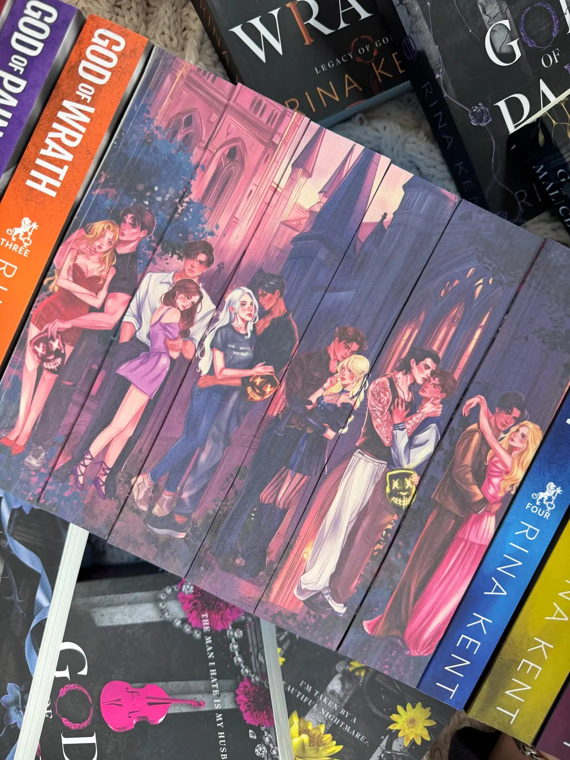 Legacy of Gods series books 1-6 by Rina Kent- digitally sprayed edges special edition full set