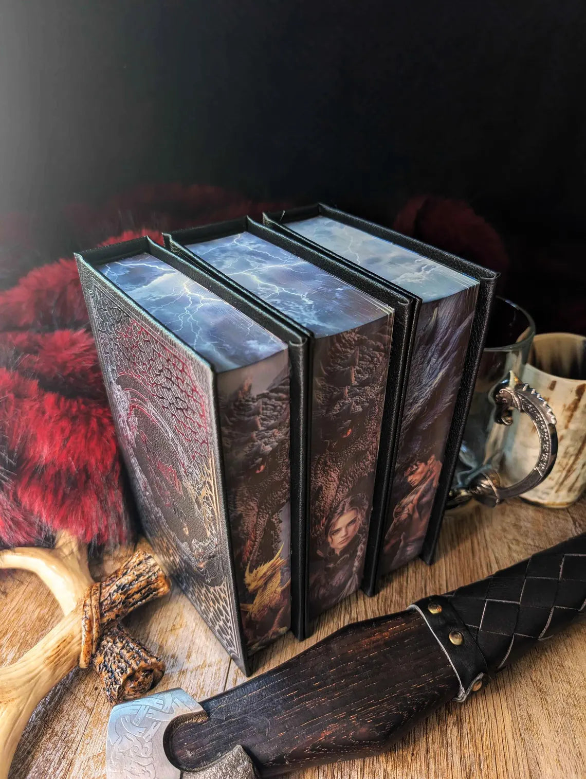 Empyrean Full Set – Sprayed Edge Edition | Custom Rebound Hardcover | Handmade Collector’s Edition
